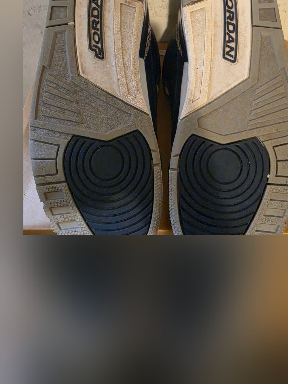 FOR SALE AIR JORDAN RETRO 3 "GEORGETOWN" NAVY SIZE 10. - Picture 5 of 16